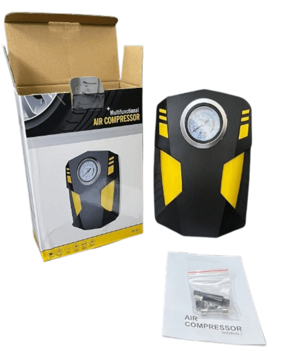 Compresseur d'Air Portable Multifonctionnel Pompe à Air Numérique Pour Pneus Avec Lumière LED, 12V