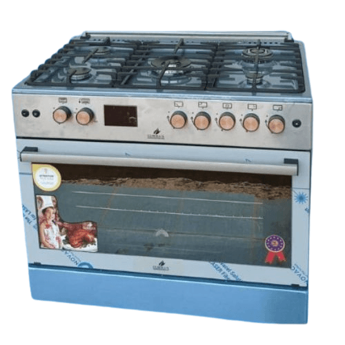 Cuisinière EUROLUX full option grand four, 5 bruleurs, 60X90cm, garantie 6mois